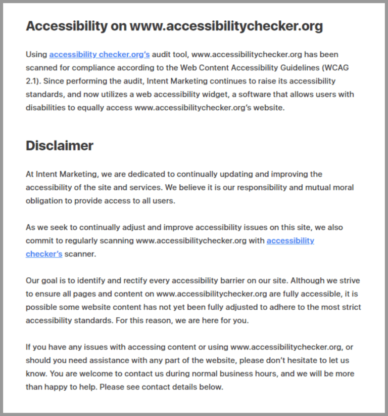 Generating An Accessibility Statement What You Need To Know   Accessibility Statement AC 768x822 